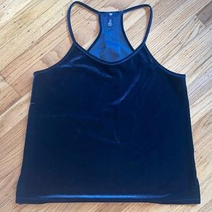 Gap Womens Dark Blue Velvet Halter top Cocktail tank size M